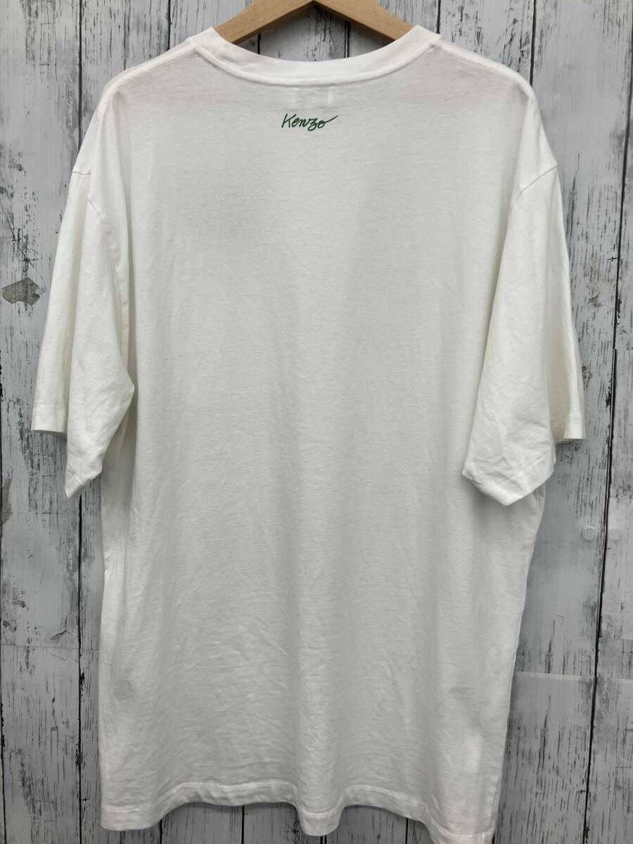 KENZO PARIS メンズ半袖Tシャツ poppy Lサイズ ポピー 白 ケンゾー