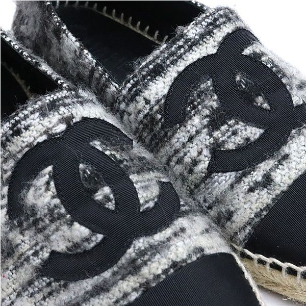 広尾店】シャネル CHANEL エスパドリーユ レディース フラットシューズ