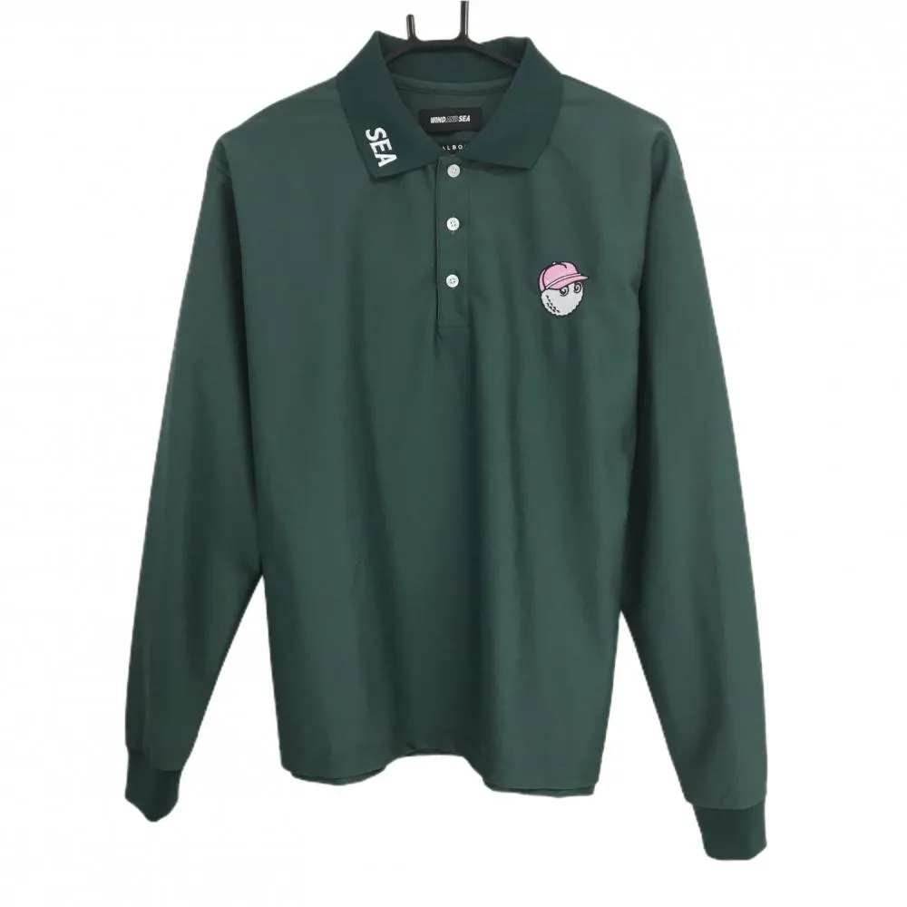 新品 Malbon Golf × WIND AND SEA 長袖ポロシャツ 黒S WIND AND SEA MALBON 黒ポロシャツ ゴルフ - メルカリ