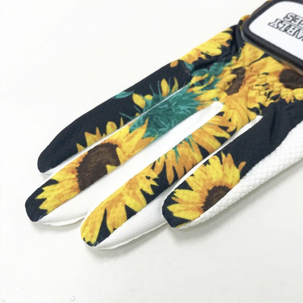 PEARLY GATES パーリーゲイツ グローブ 左手用 ひまわり柄 ネイビー系