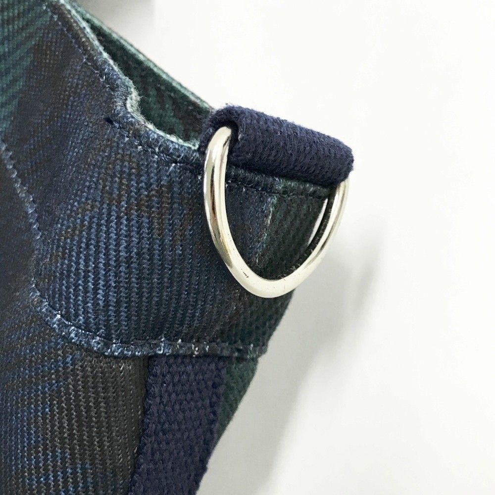 PEARLY GATES パーリーゲイツ モデル 2 way ロッカーバッグ トートバッグ チェック柄 ネイビー系 ゴルフウェア ストスト ジュニア用クラブ ゴルフバッグ キャディバッグ 