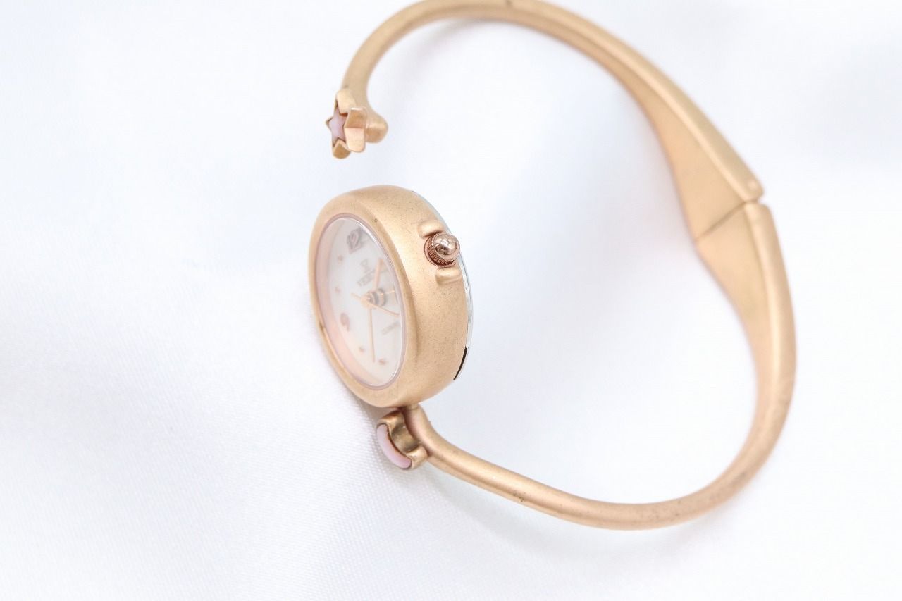 W279-3】動作品 電池交換済 VEXCEL ヴェクセル 星 月 バングルウォッチ