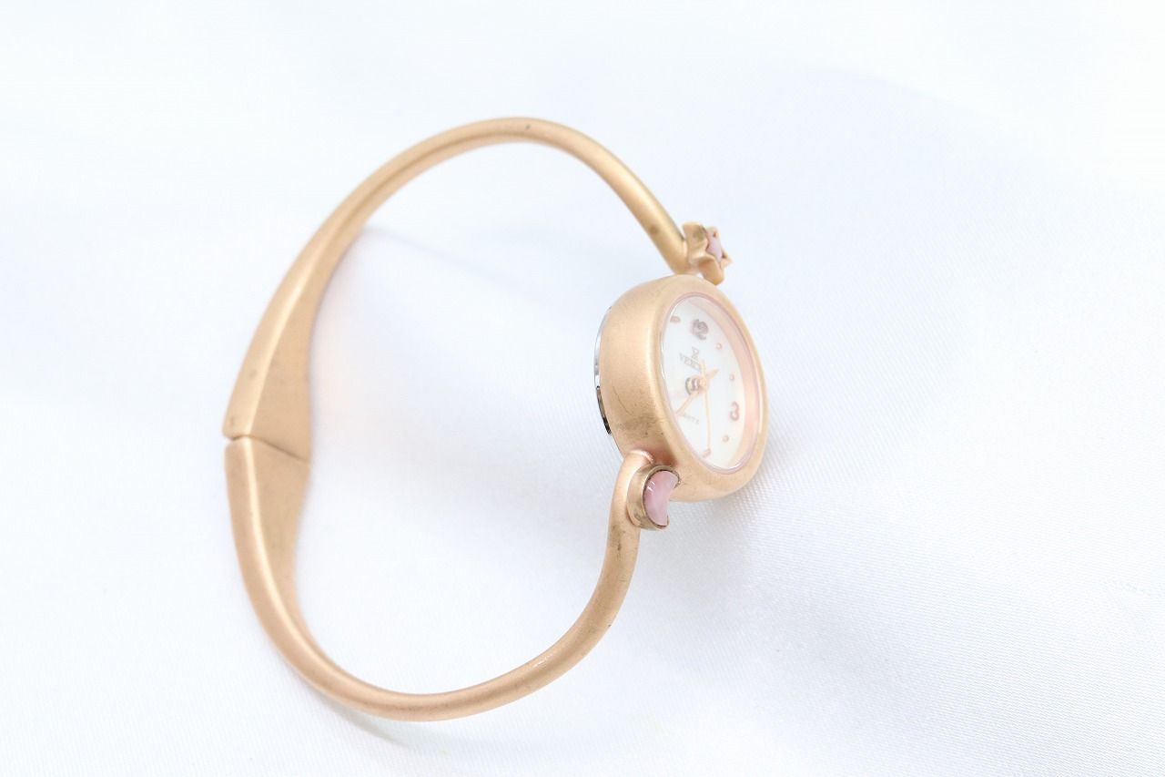 W279-3】動作品 電池交換済 VEXCEL ヴェクセル 星 月 バングルウォッチ