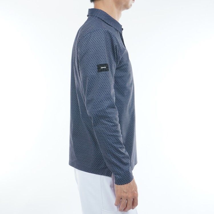 アドミラルゴルフ シャツ ポロシャツ メンズ 長袖 ストレッチ フリース