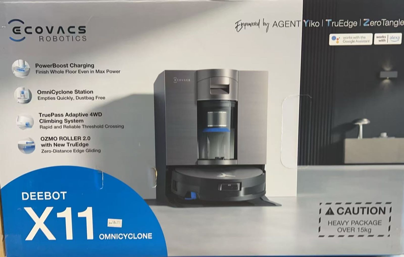 最 ECOVACS DEEBOT X 11 OmniCyclone ロボット掃除機 4418477