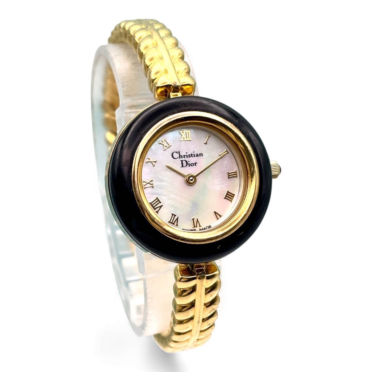 美品□稼働 Christian DIOR クリスチャンディオール 3061 レディース