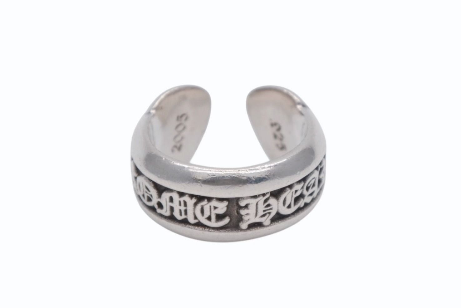 CHROME HEARTS クロムハーツ SM SCROLL LABEL スクロールラベルリング スモール 重量約9 4 g サイズ9号 シルバー925 b 009926