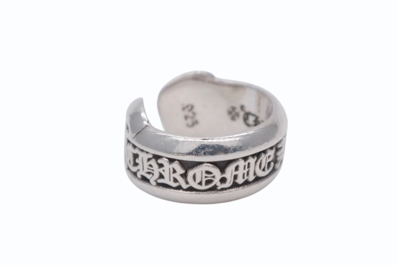 CHROME HEARTS クロムハーツ SM SCROLL LABEL スクロールラベルリング スモール 重量約9 4 g サイズ9号 シルバー925 b 009926