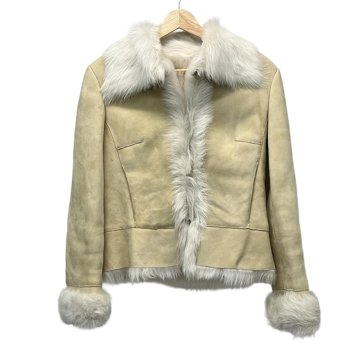 EPOCA(エポカ) コート サイズ40 M レディース - ベージュ×白 長袖