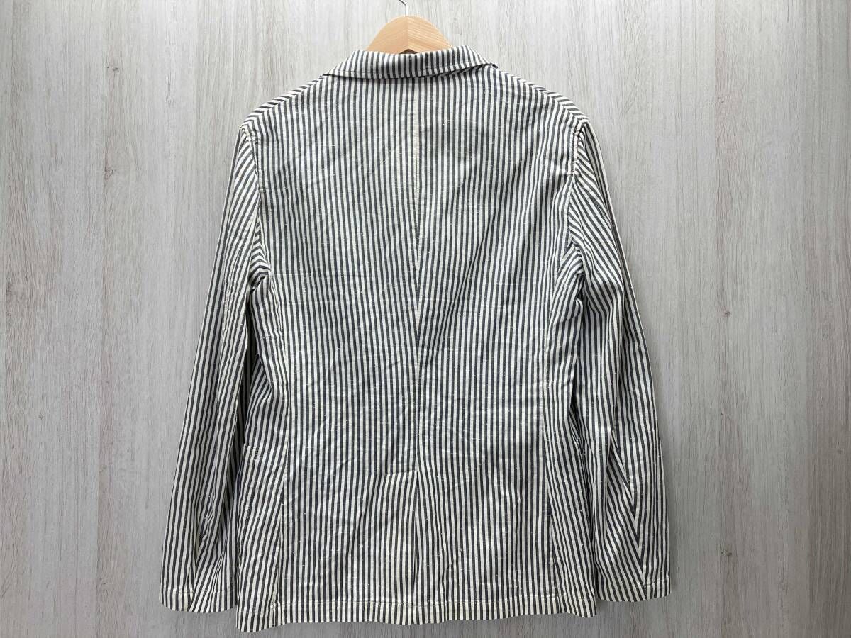 ジャンネット RIVIERA JACKET リヴィエラジャケット テーラード コットンメッシュニット ストライプ 太陽マークラペルピン 44