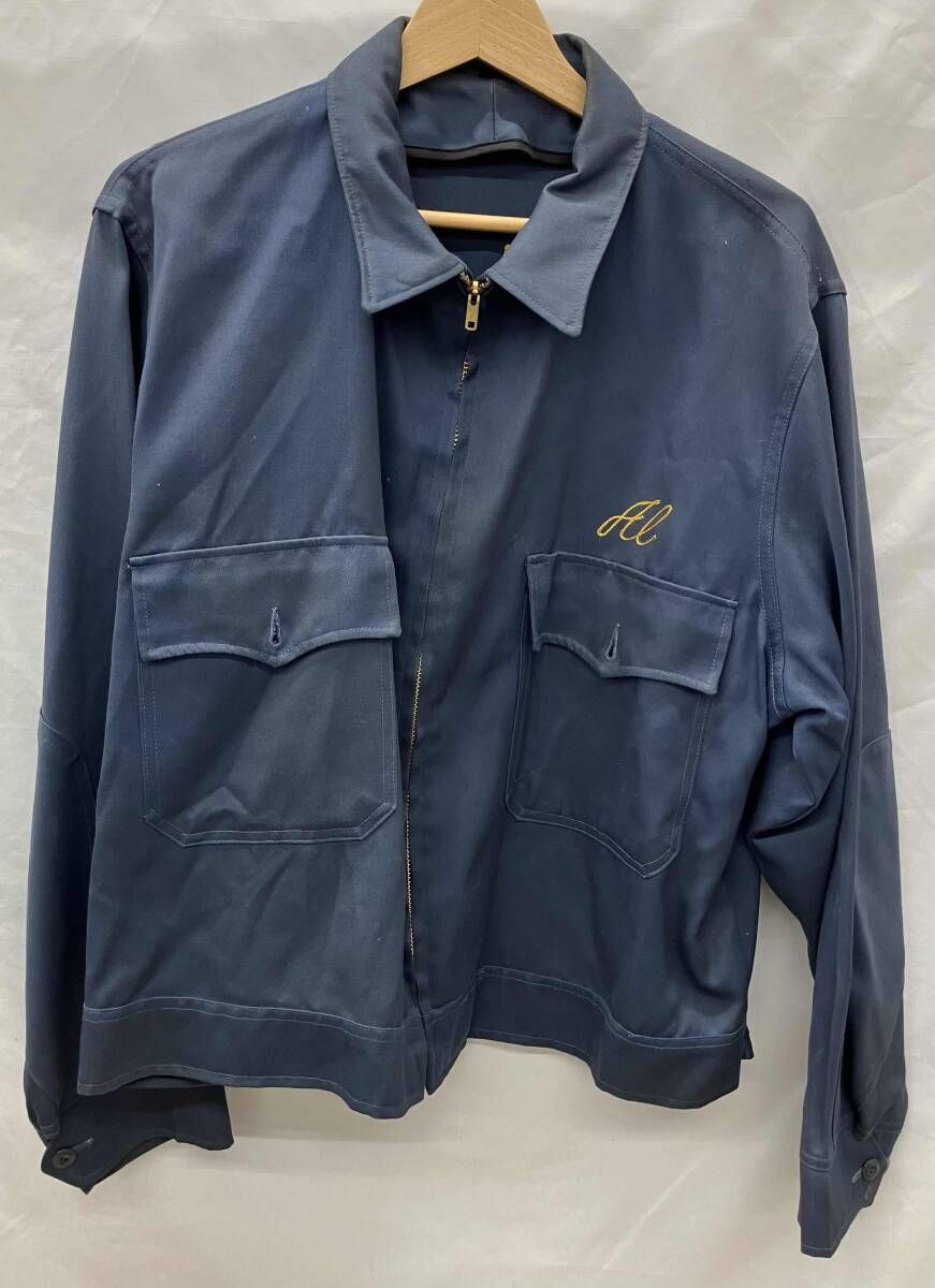 ワークジャケット/50s-60s/棒TALON/古着/ブルー/サイズは商品詳細参照