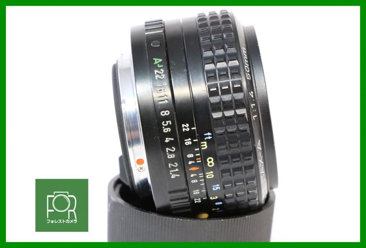 点検済 ペンタックス PENTAX SMC A 50 mm F 1 4 Kマウント 前後キャップ付き AN 2427