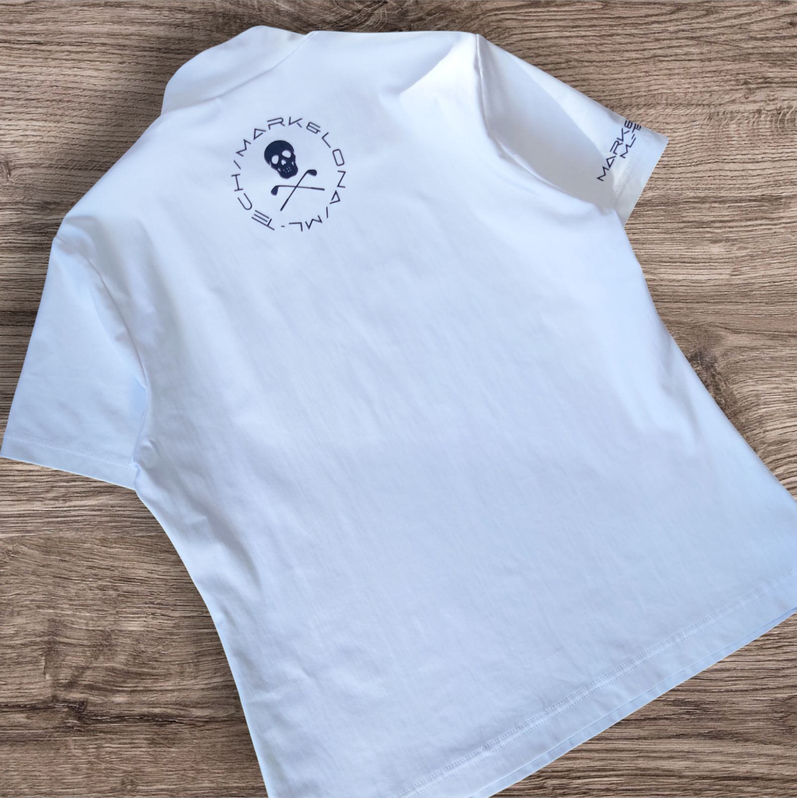 MARK-LONA GOLF ML-TECH Emitter Tech Tee モックネック ショートスリーブ ホワイト レディース