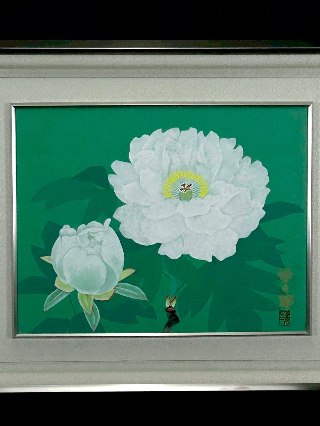 幽玄 樂三郎 牡丹 日本画 絵画 花