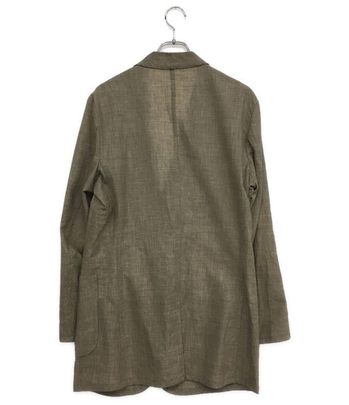 23 ss CLASS PLAIN WEAVE YAK WOOL JACKET サイズ3 ベージュ クラス
