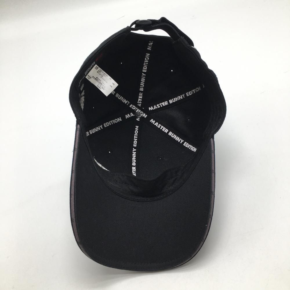美品】マスターバニー キャップ 黒×ゴールド系 立体ロゴ刺しゅう FR