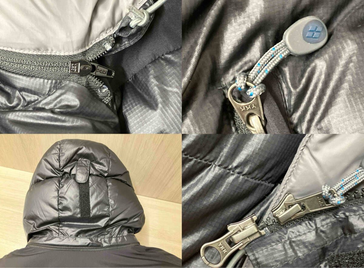 mon-bell 1101312 モンベル ダウン90％ ダウンジャケット Lサイズ 黒 ブラック チェスターコート その他 