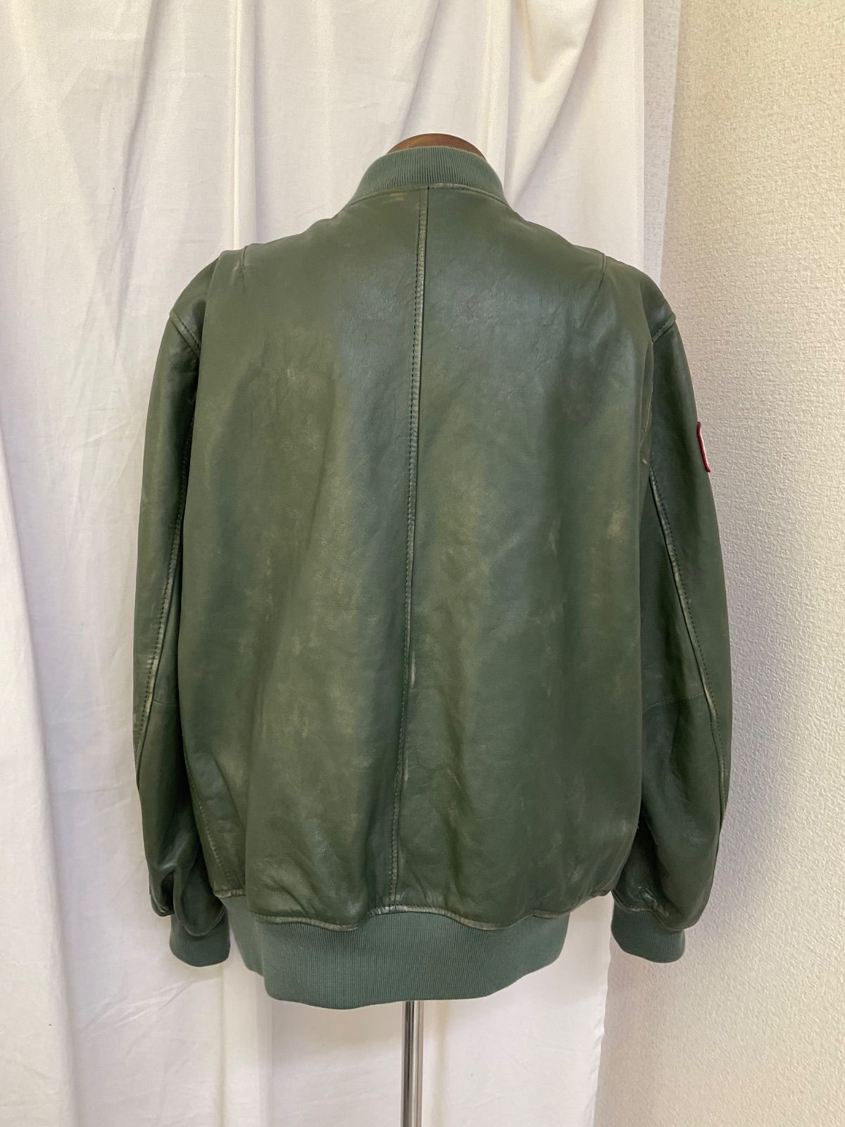 AVIREX エイジド レザー ブルゾン トムキャッターズ レザージャケット 2 XL 3 Lブラック 783-2250010