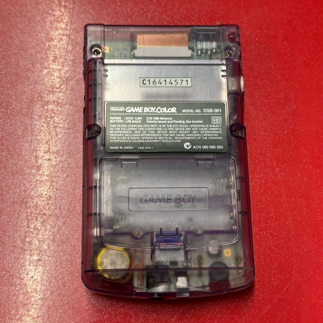 ゲームボーイ 本体 クリアパープル GBハード 本体のみ 動作可