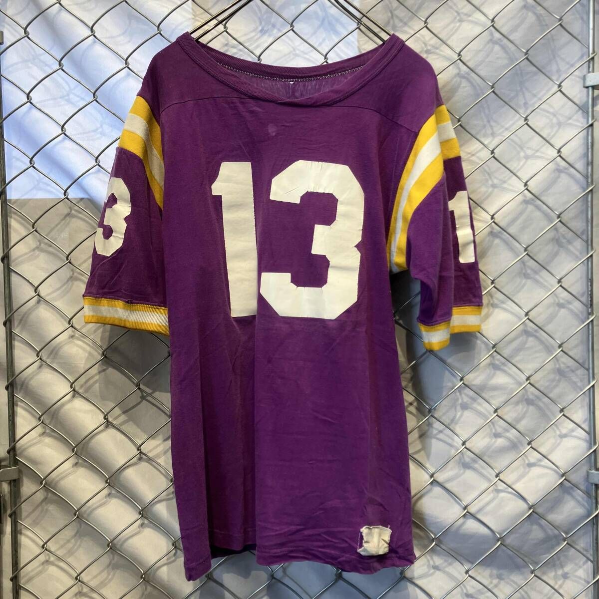 Russell Athletic 60sフットボールT 半袖Tシャツ パープル ラッセルアスレティック 