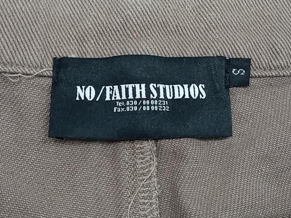NO FAITH STUDIOS ノーフェイストゥディオス カーゴパンツ S ブラウンベージュ 通年