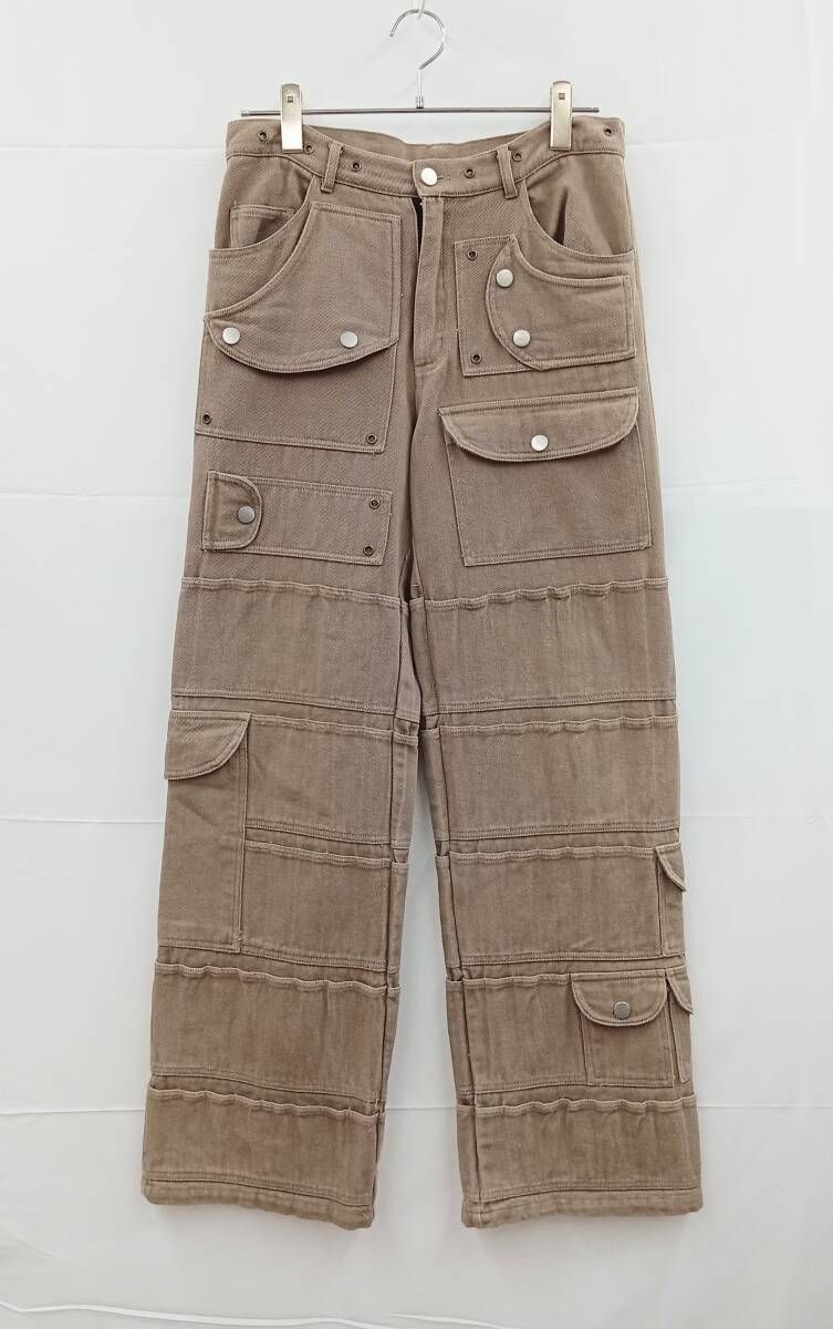 NO FAITH STUDIOS ノーフェイストゥディオス カーゴパンツ S ブラウンベージュ 通年