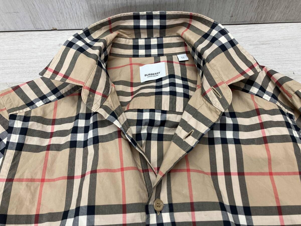 BURBERRY/バーバリー 8020863 CAXTON 長袖シャツ ノバチェック ポイン