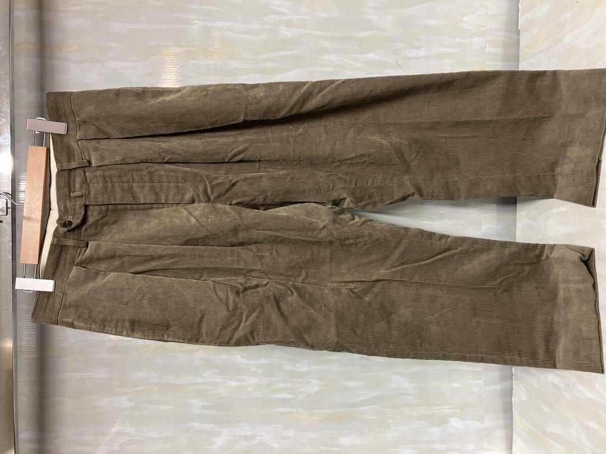 NEAT ニート 2タック コーデュロイパンツ ロングパンツ オリーブ サイズ46