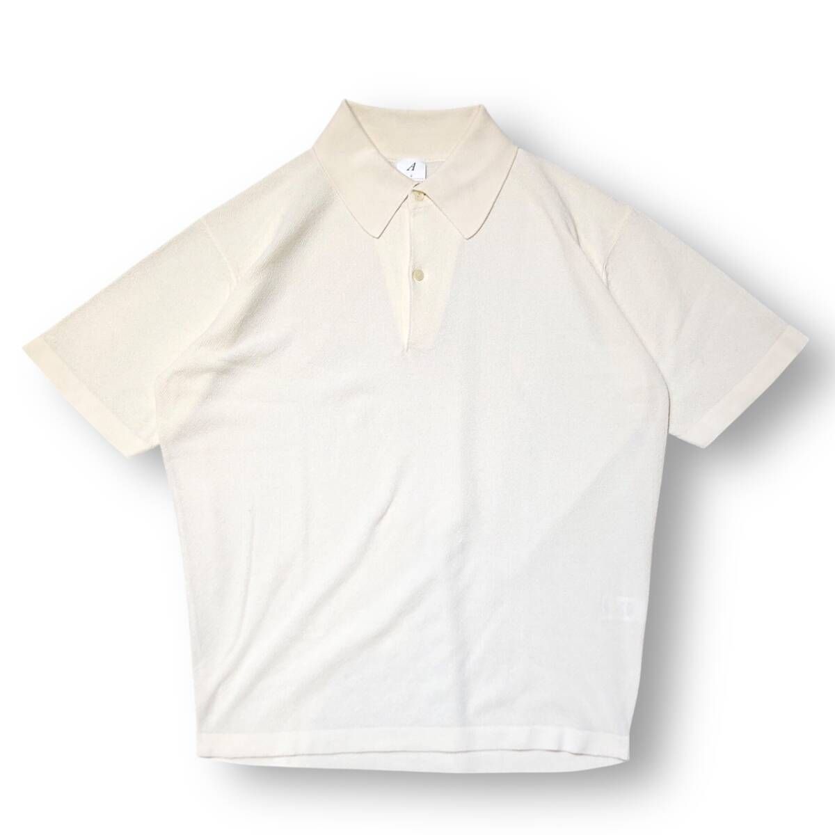 STATHAM short sleeve KNIT POLO 半袖ポロシャツ ホワイト サイズ3 アナトミカ