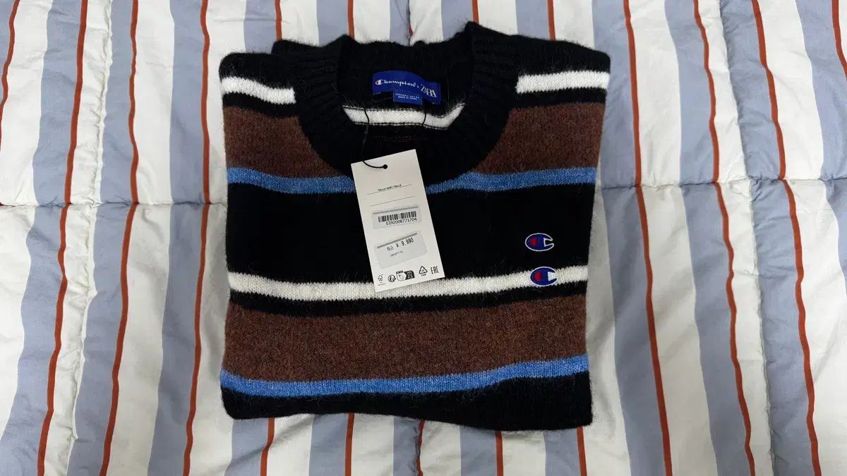 ZARA X Champion ストライプ ニット L - メルカリ