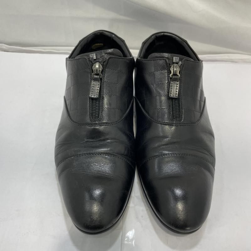 中古】LOUIS VUITTON ダミエ アンフィニ レザーシューズ サイズ6 ルイ