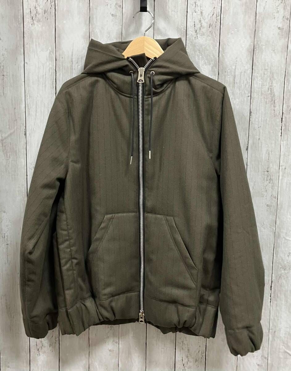 sacai ブルゾン 24 AW Chalk Stripe Hoodie 24-03478 M KHAKI サイズ2 サカイ