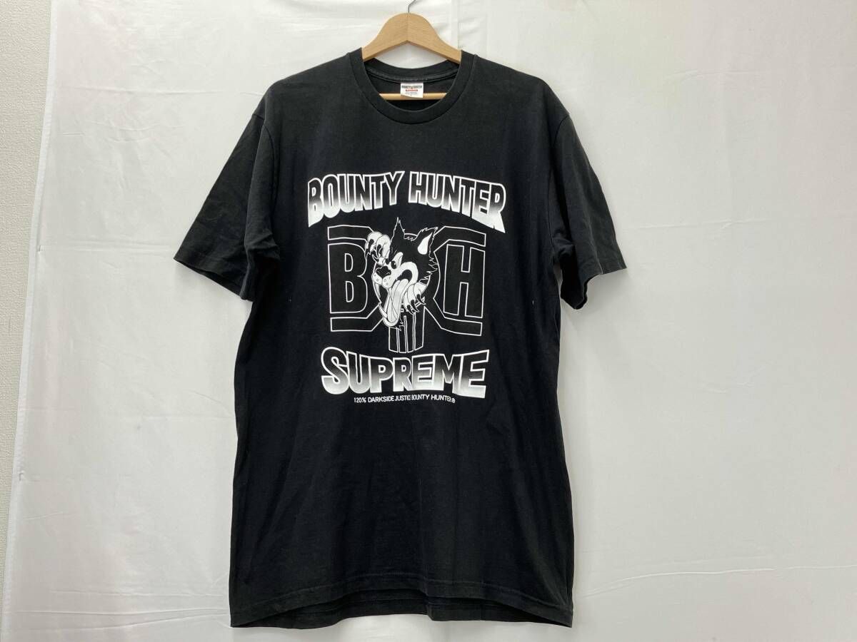 Supreme Bounty Hunter シュプリーム バウンティ ハンター Wolf ウルフ Tシャツ サイズL メンズ ブラック系 黒系 クルーネック