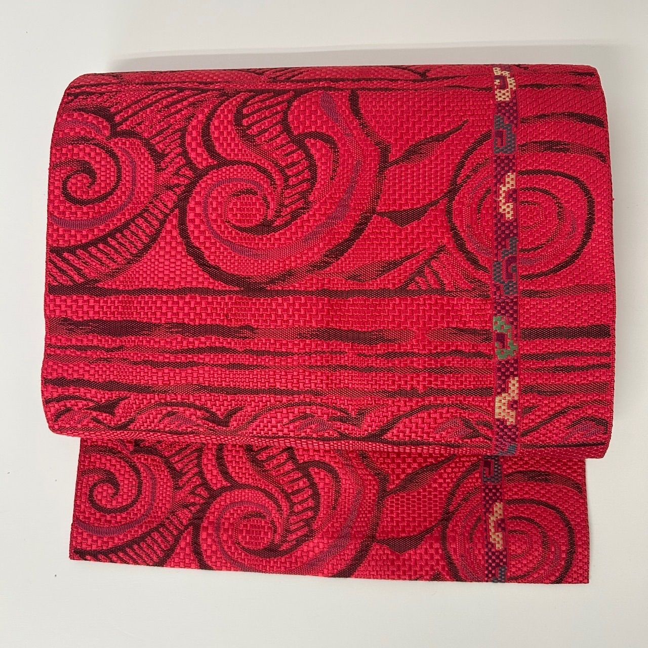 名古屋帯 本場筑前博多帯 可愛い織り出し 八寸 正絹 着物 MA-1657