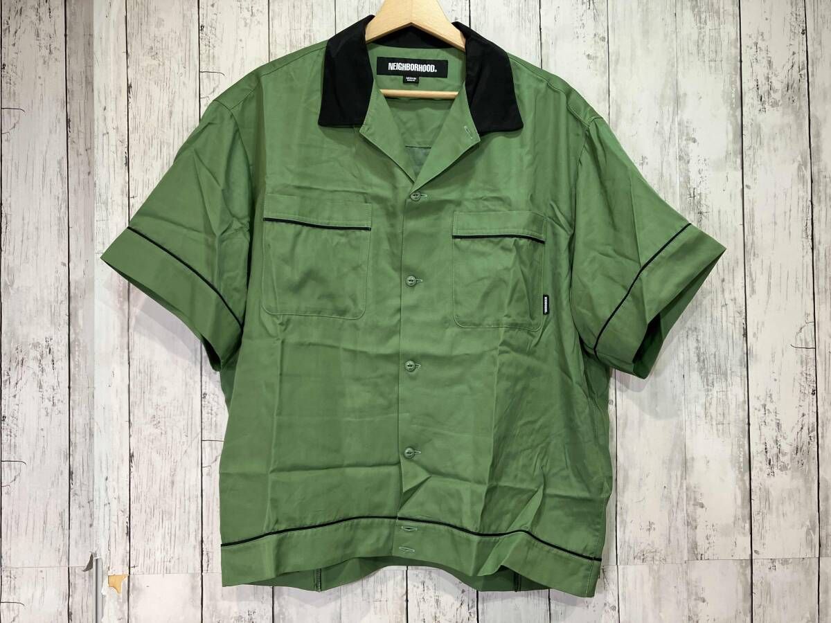 ネイバーフッド 半袖シャツ 231 SPNH-SHM 04 カーキー 緑系 M