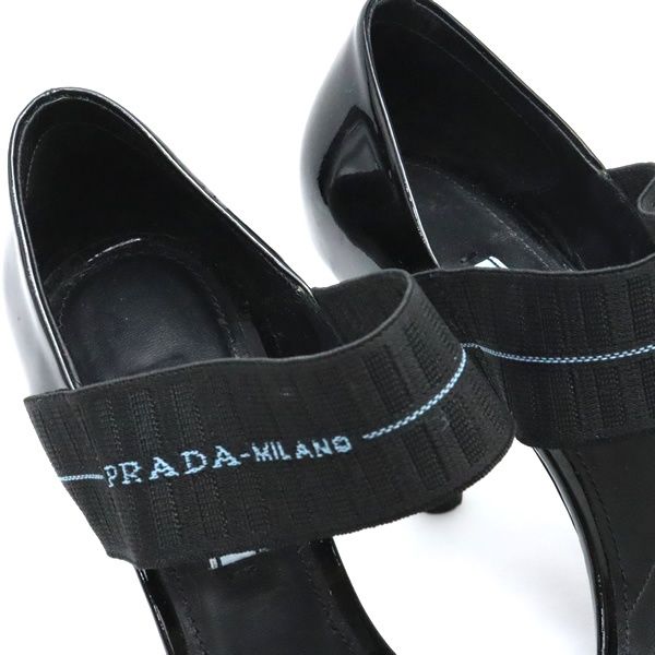 広尾店】プラダ PRADA ストラップサンダル エナメルレザー パテント