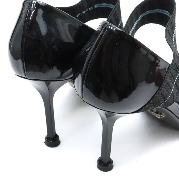 広尾店】プラダ PRADA ストラップサンダル エナメルレザー パテント