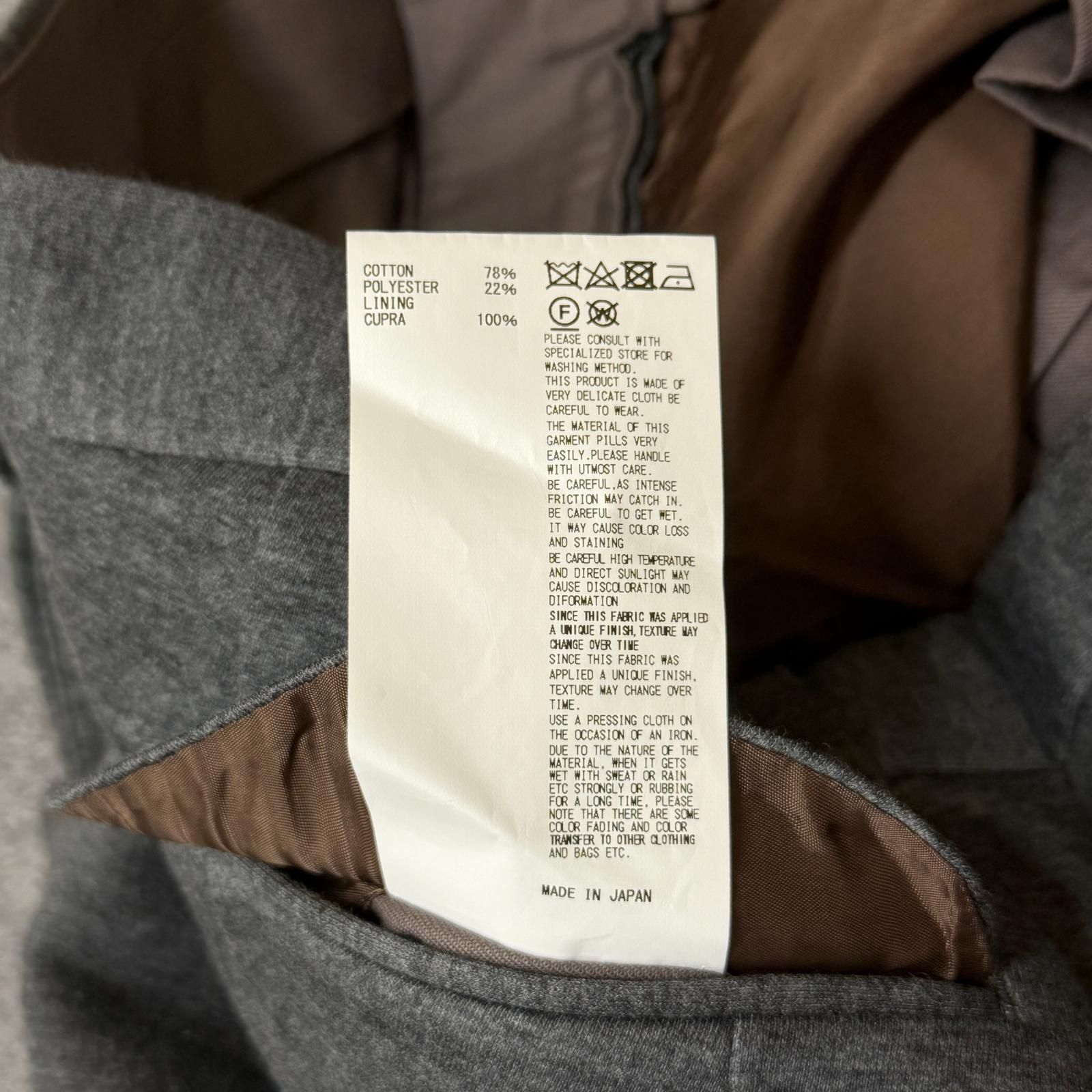 kolor ポンチ 1タック テーパードパンツ トラウザーズ カラー 19WCM