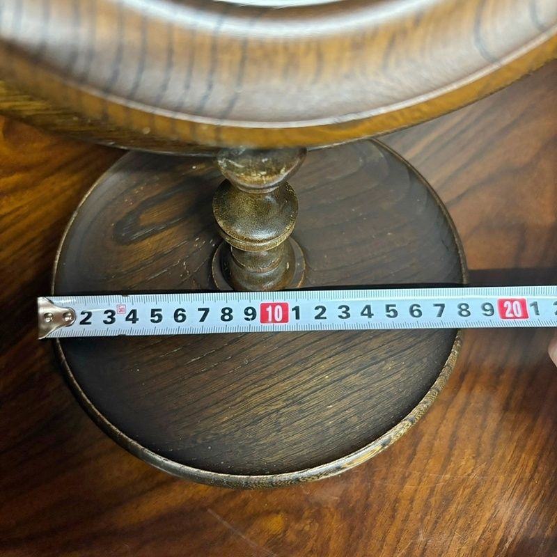 古い味のある卓上鏡 鏡台 ミラー 木製 回転式 丸型 民藝 レトロ ヴィンテージ 古い味のある卓上鏡 鏡台 ミラー 木製 回転式 丸型 民藝 レトロ