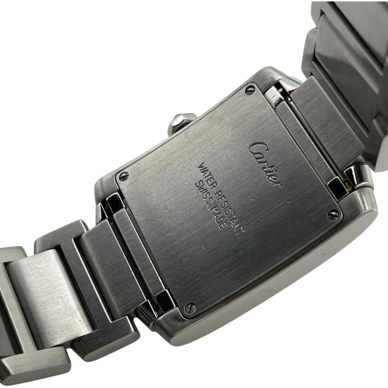 カルティエ Cartier タンクフランセーズMM ホワイト SS クオーツ レディース 腕時計