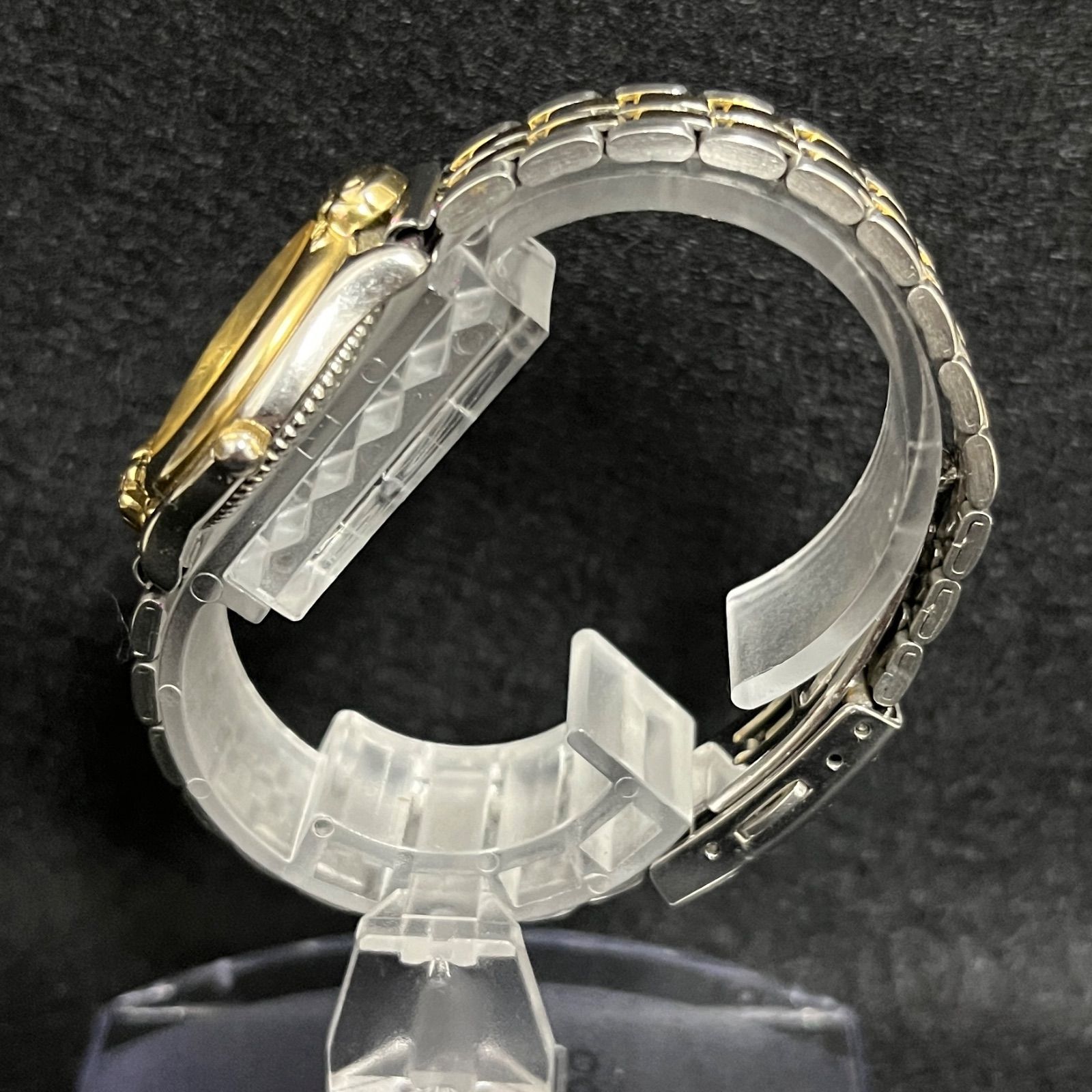 稼働品】 KENZO ケンゾー 腕時計 ゴールド シルバー 稼働品 薔薇 KN