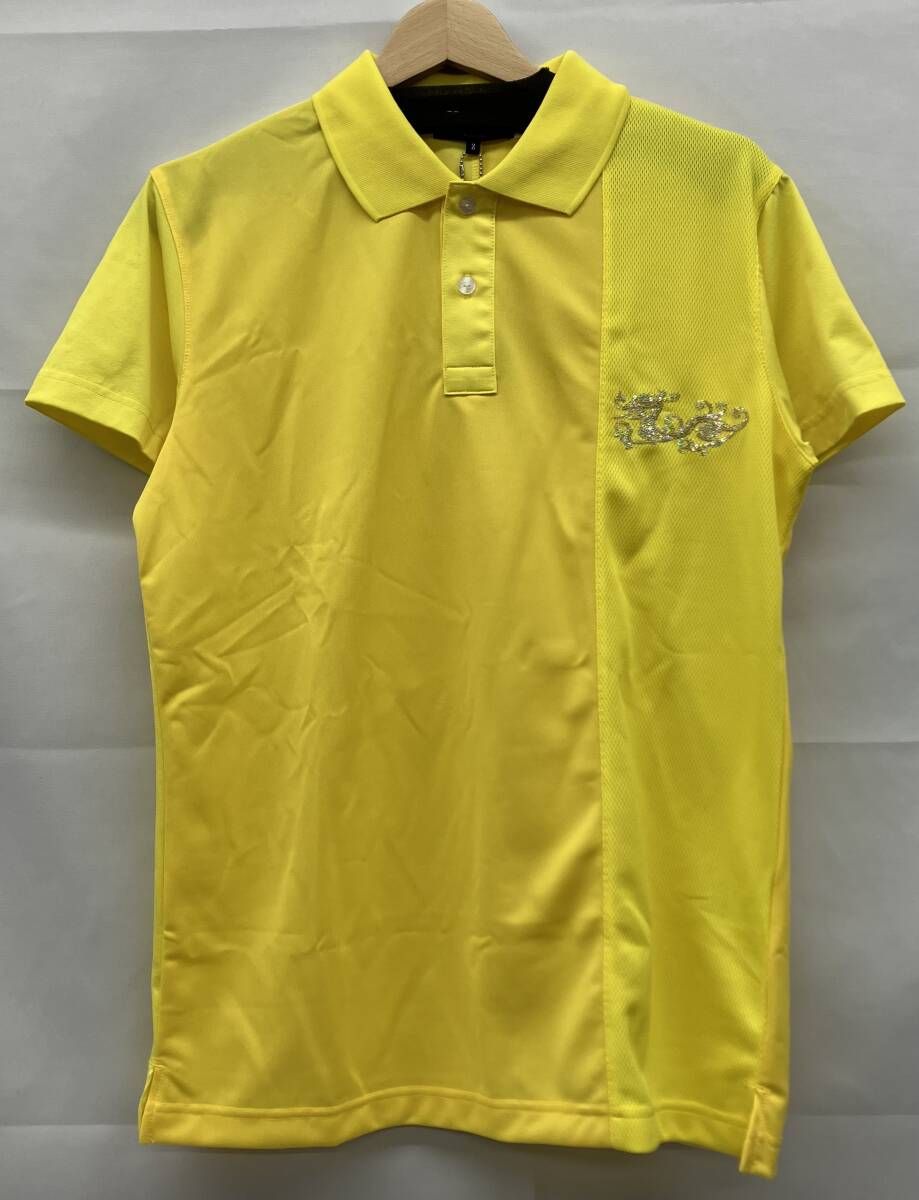 Dance With Dragon D1-126304 ダンスウィズドラゴン 半袖ポロシャツ イエロー 日本製 タグ付き サイズ2