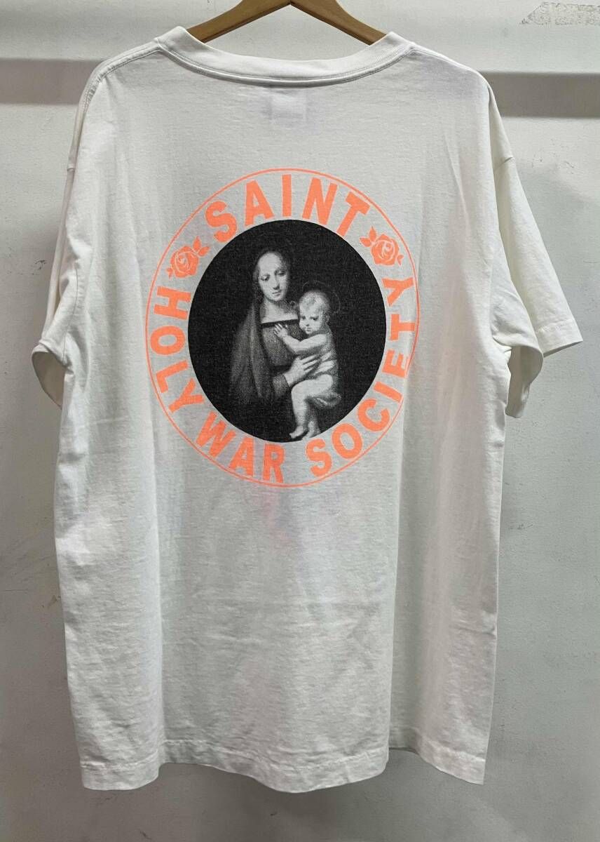 SAINT MICHAEL セントマイケル SM-A 21-0000-005 21 AW HEART TEE 半袖Tシャツ ホワイト サイズL 綿