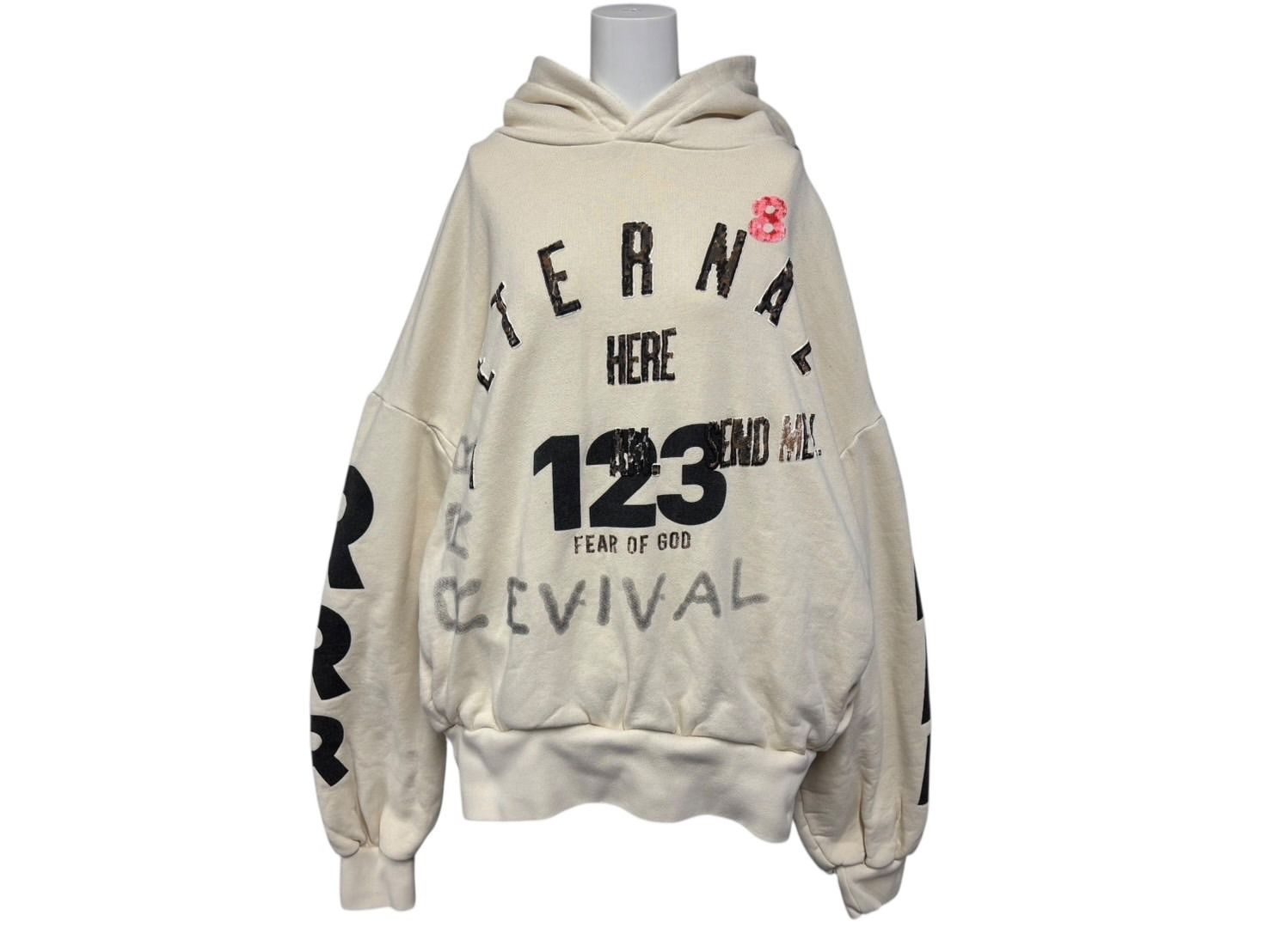 FEAR OF GOD フィアオブゴッド RRR 123 Revival パーカー フーディ コットン アイボリー サイズL 4 b 009521