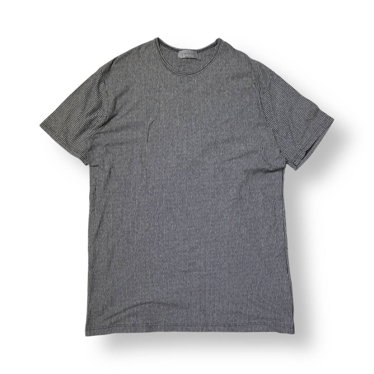 25 ss YOHJI YAMAMOTO POUR HOMME BORDER PANTS SHORT SLEEVE T 半袖Tシャツ ヨウジヤマモト プールオム