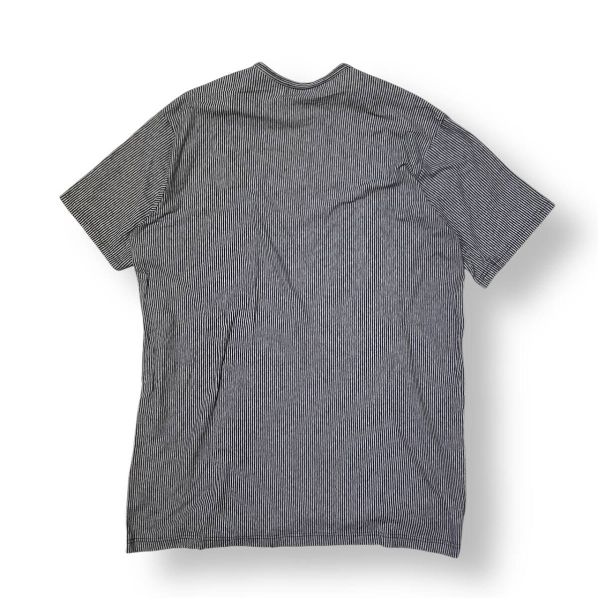 25 ss YOHJI YAMAMOTO POUR HOMME BORDER PANTS SHORT SLEEVE T 半袖Tシャツ ヨウジヤマモト プールオム ホワイト系 トップス