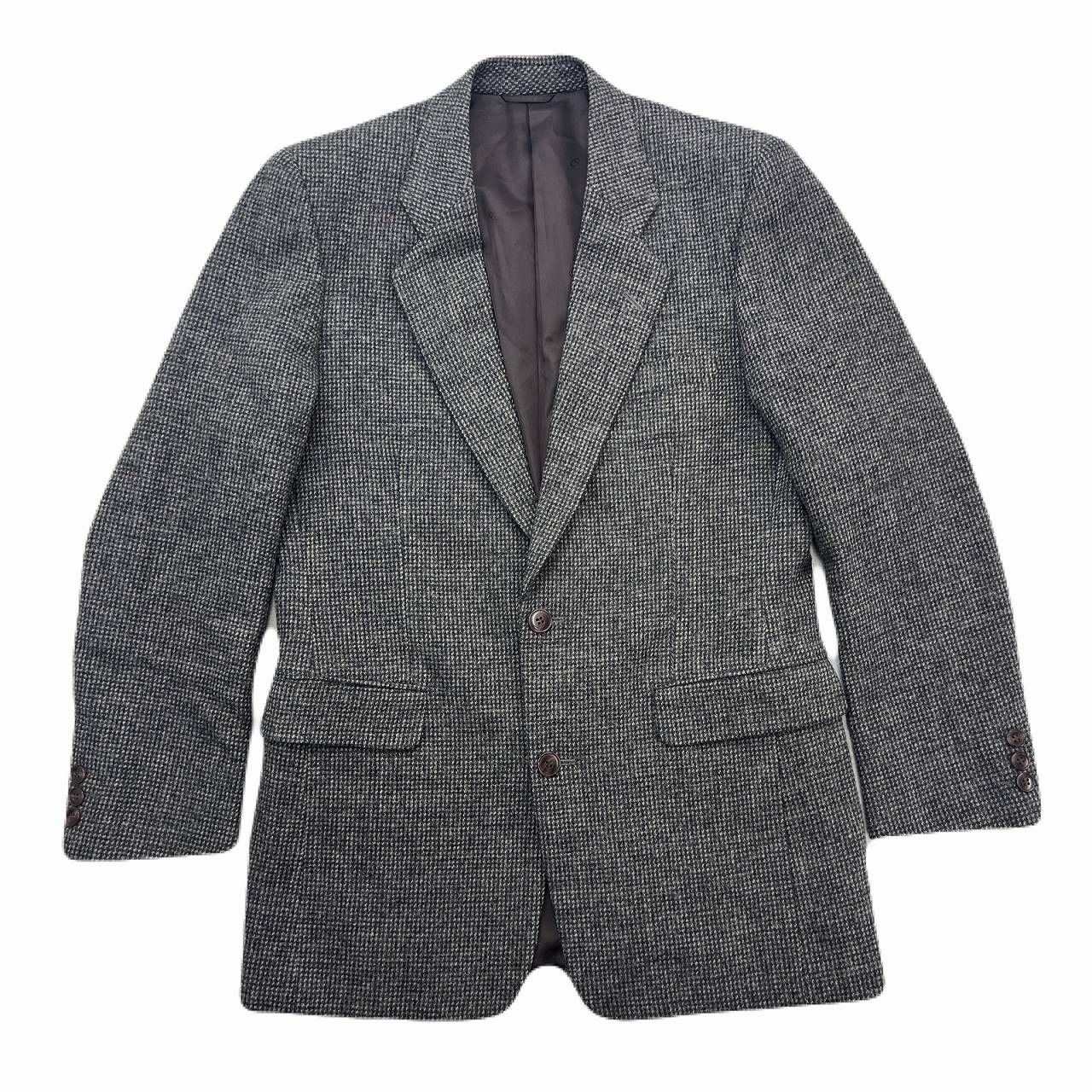 クリスチャンディオール テーラードジャケット メンズ M～L相当 グレーブラウン ウール ツイル ビンテージ 80 s