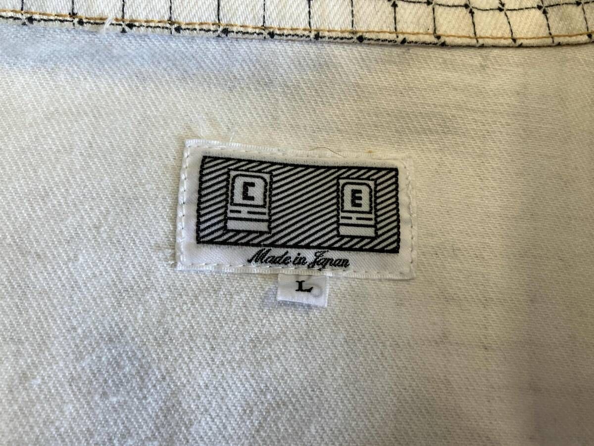 C.E CONTROL WHITE DENIM JACKET その他ジャケット ホワイト L シーイー 