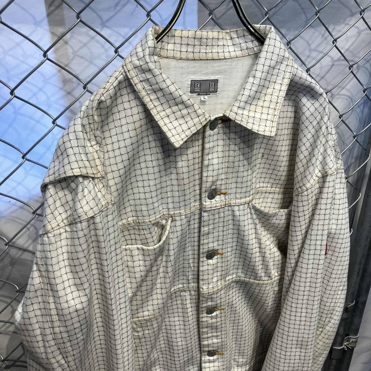 C.E CONTROL WHITE DENIM JACKET その他ジャケット ホワイト L シーイー 