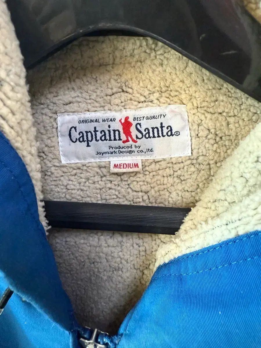 日本 ヴィンテージ WHOフーディ ジャケット Captain Santa M Size デニム テーラードジャケット 